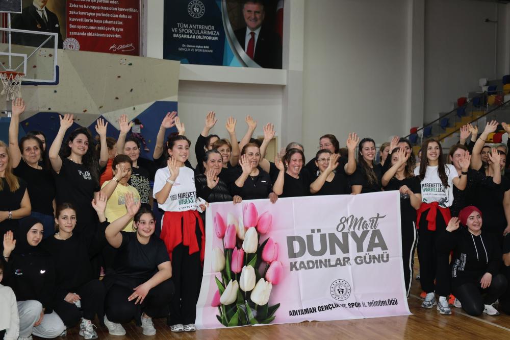 ADIYAMAN’DA 8 MART DÜNYA KADINLAR GÜNÜ SPORLA KUTLANDI