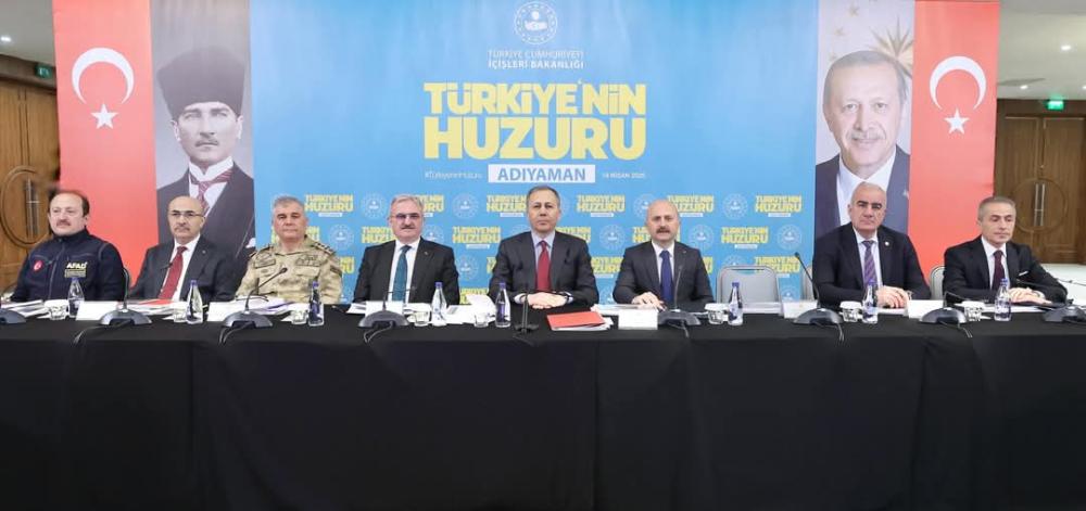 İÇİŞLERİ BAKANI YERLİKAYA: “ADIYAMAN’IN HUZURU, TÜRKİYE’NİN HUZURUDUR”